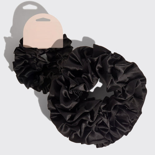 Black Ruffle Scrunchie